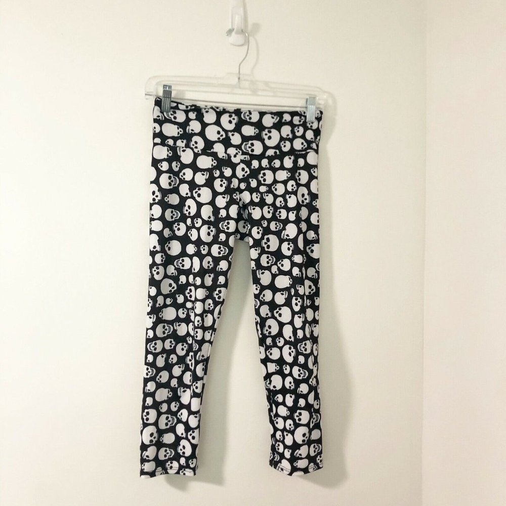 Onzie Yoga Cropped Skull Leggings Size XS